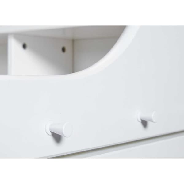 KidsLearning skrivebord barn6 hylder hvid.