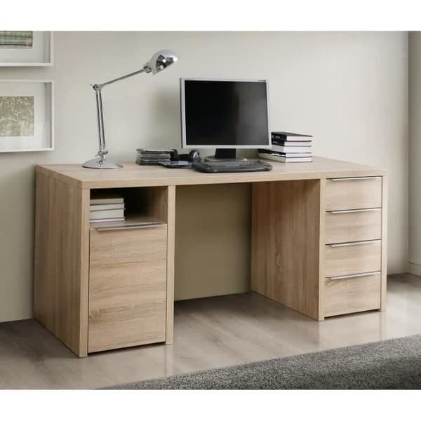 CALPE Sonoma skrivbord i ek - L 160 cm