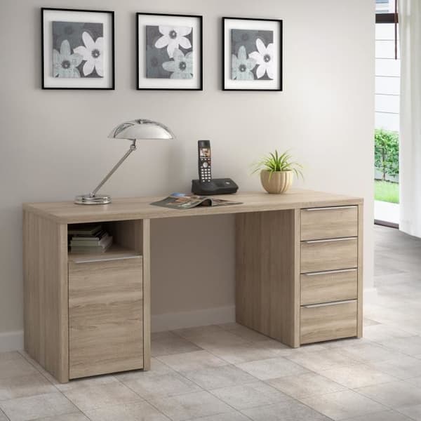 CALPE Sonoma skrivbord i ek - L 160 cm