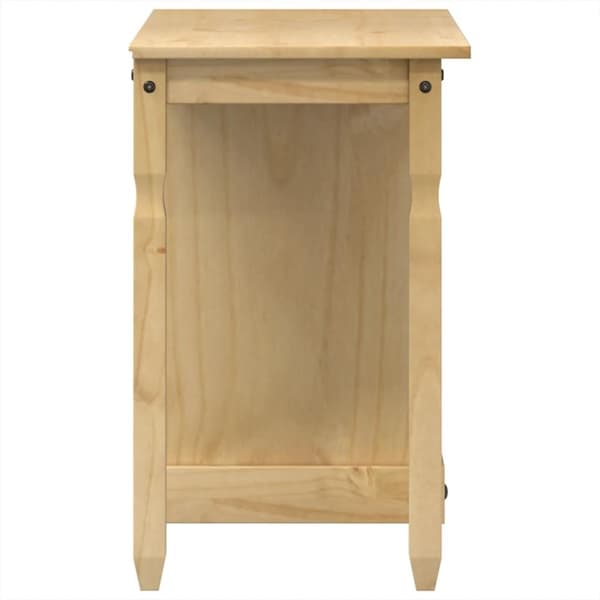 vidaXL Meikkipöytä Corona 110x47x75 cm täysi mänty
