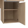 Miniatyrbilde 7 av 10: FunctionPlus skrivebord 2 dører 2 skuffer valnøtt dekor.