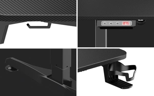 Huzaro Hero 8.5 Sort gaming skrivebord