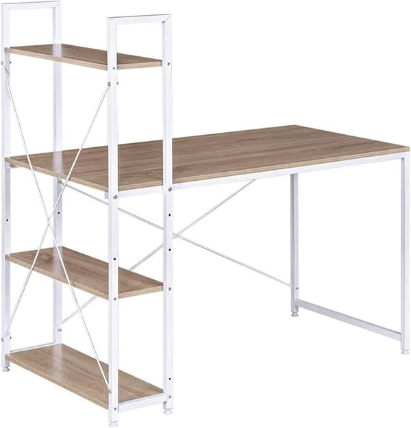 Rootz multifunktionellt skrivbord - Kontorsskrivbord - Spelbord - Mångsidig design - Gott om förvaring - Robust konstruktion - 120 cm x 120 cm x 64 cm