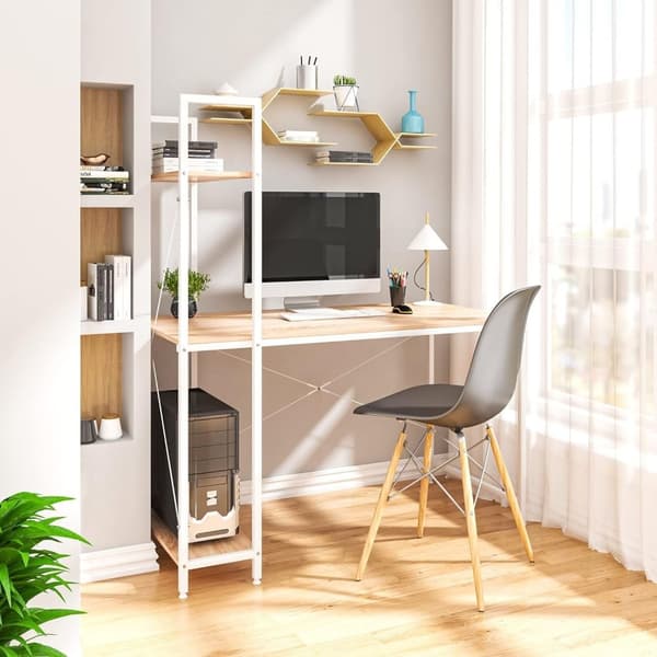 Rootz multifunktionellt skrivbord - Kontorsskrivbord - Spelbord - Mångsidig design - Gott om förvaring - Robust konstruktion - 120 cm x 120 cm x 64 cm