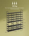 Miniatyrbillede 2 af 5: Sko rack - med 8 niveauer - for 48 par sko - sort
