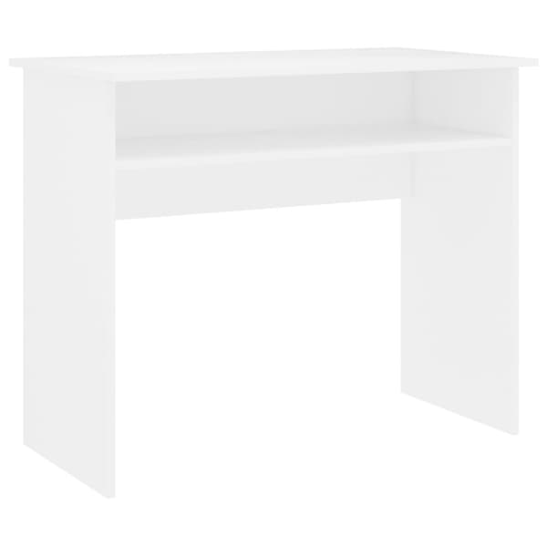 vidaXL Työpöytä valkoinen 90x50x74 cm tekninen puu - Kirjoituspöydät