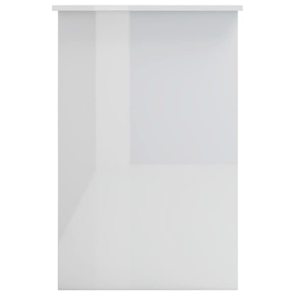 vidaXL Työpöytä korkeakiilto valkoinen 100x50x76 cm tekninen puu -  Kirjoituspöydät