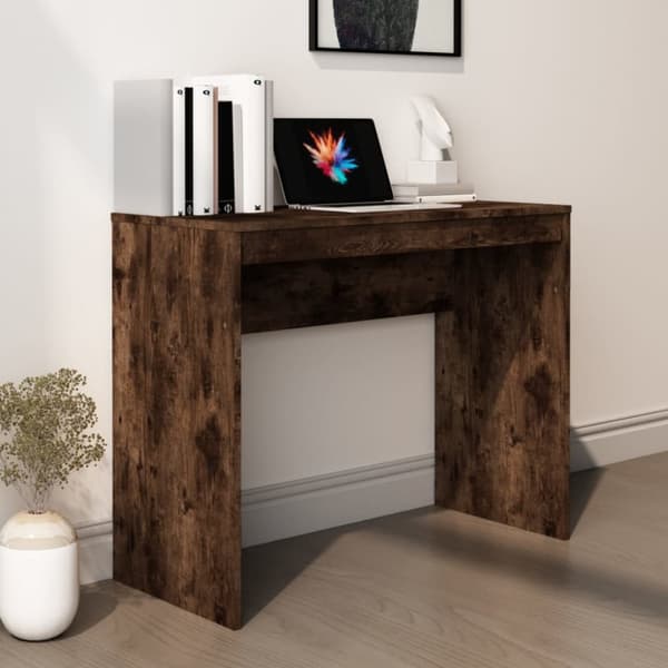 vidaXL Työpöytä savutammi 90x40x72 cm tekninen puu -  Kirjoituspöydät