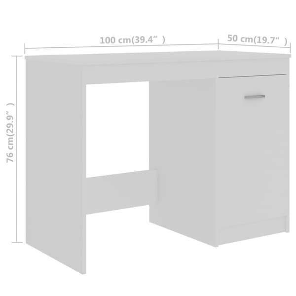 vidaXL Työpöytä valkoinen 140x50x76 cm tekninen puu - Kirjoituspöydät