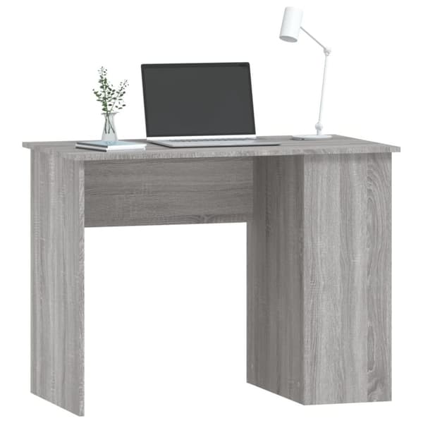 vidaXL Työpöytä harmaa Sonoma 100x55x75 cm tekninen puu - Kirjoituspöydät