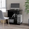 Miniatyrbild 1 av 7: vidaXL Datorbord svart 80x50x75 cm konstruerat trä -  Skrivbord