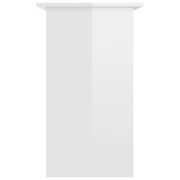 vidaXL Työpöytä korkeakiilto valkoinen 80x45x74 cm tekninen puu -  Kirjoituspöydät