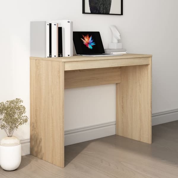 vidaXL skrivebord 90x40x72 cm konstrueret træ sonoma-eg -  Skriveborde