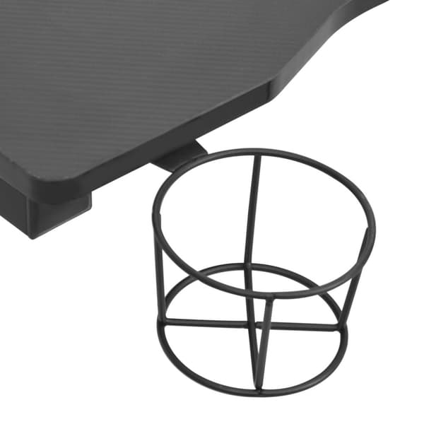 vidaXL Pelipöytä LED-valot ja Y-muoto musta 90x60x75 cm -  Kirjoituspöydät