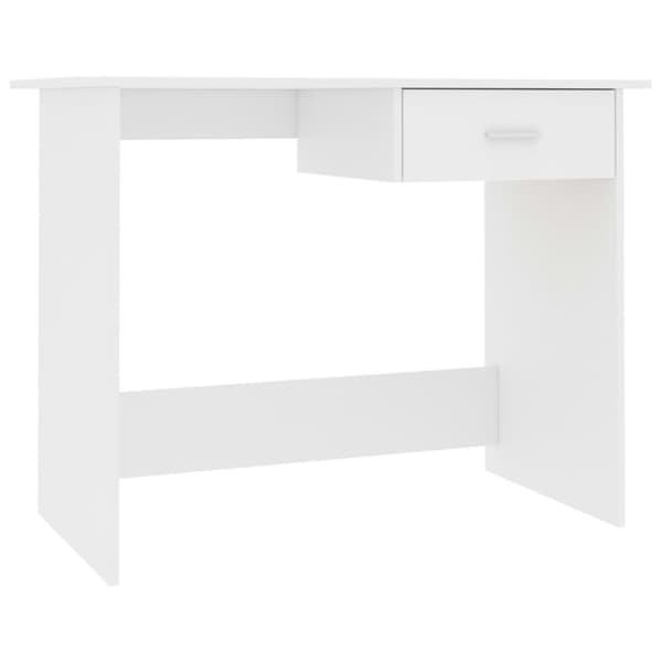 vidaXL Työpöytä valkoinen 100x50x76 cm tekninen puu -  Kirjoituspöydät