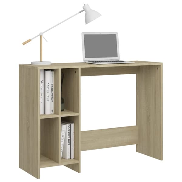 vidaXL skrivebord 102,5x35x75 cm konstrueret træ sonoma-eg - Skriveborde
