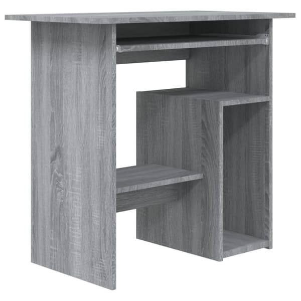 vidaXL skrivebord 80x45x74 cm konstrueret træ grå sonoma-eg - Skriveborde