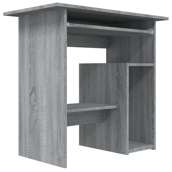 vidaXL skrivebord 80x45x74 cm konstrueret træ grå sonoma-eg - Skriveborde
