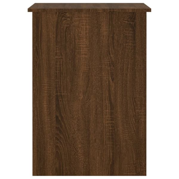 vidaXL Skrivbord brun ek 100x55x75 cm konstruerat trä - Skrivbord