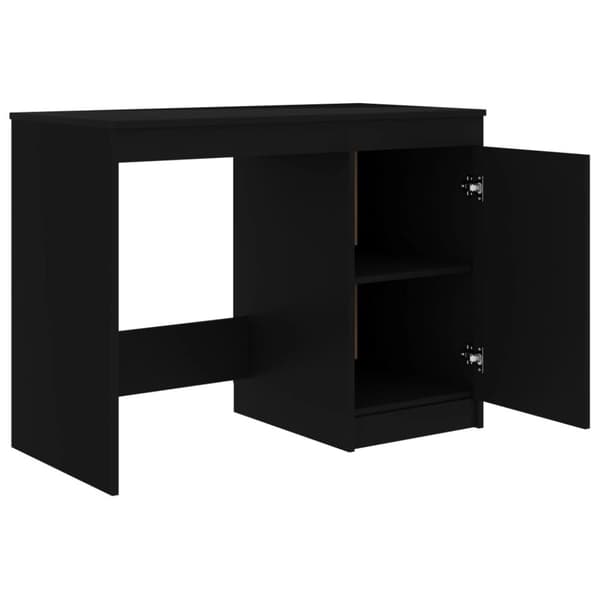 vidaXL skrivebord 100x50x76 cm konstrueret træ sort - Skriveborde