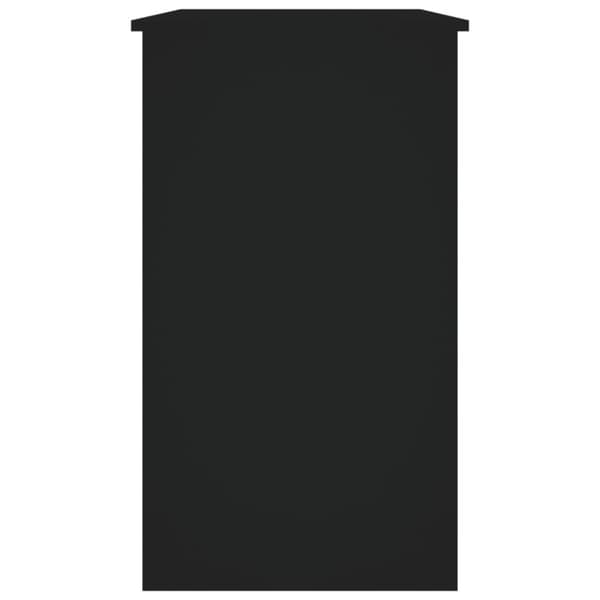 vidaXL skrivebord 90x45x76 cm spånplade sort -  Skriveborde