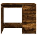 Miniatyrbild 6 av 9: vidaXL Skrivbord rökfärgad ek 90x45x76 cm konstruerat trä -  Skrivbord