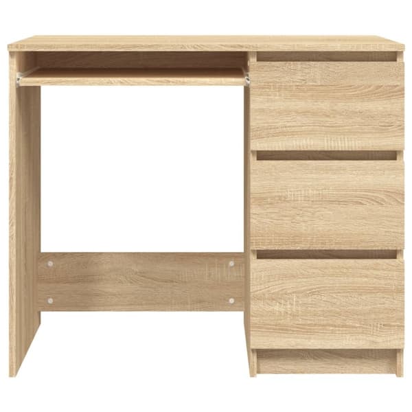 vidaXL Työpöytä Sonoma-tammi 90x45x76 cm tekninen puu -  Kirjoituspöydät