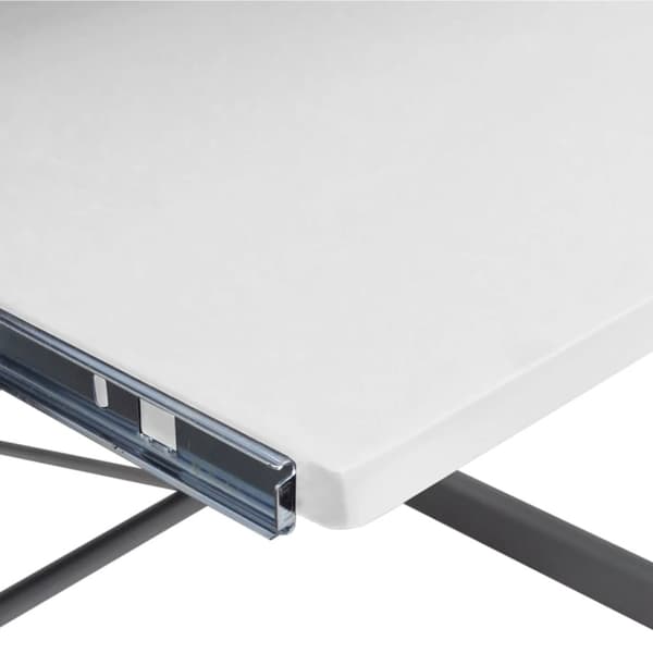 vidaXL Datorbord hörn vit 132x112x99 cm konstruerat trä -  Skrivbord