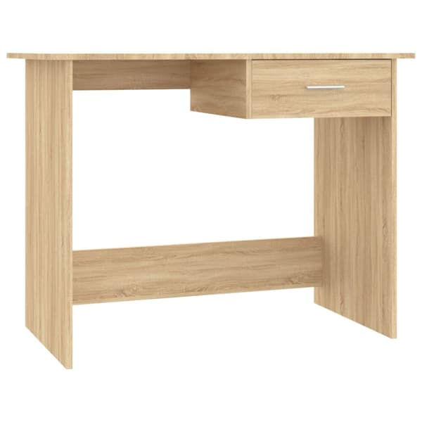 vidaXL skrivebord 100x50x76 cm konstrueret træ sonoma-eg - Skriveborde