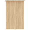 Miniatyrbillede 6 af 8: vidaXL skrivebord 100x50x76 cm konstrueret træ sonoma-eg -  Skriveborde
