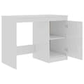 Miniatyrbillede 7 af 11: vidaXL skrivebord 140x50x76 cm spånplade hvid højglans -  Skriveborde