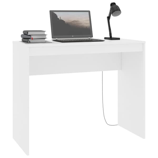 vidaXL Skrivbord vit 90x40x72 cm konstruerat trä -  Skrivbord