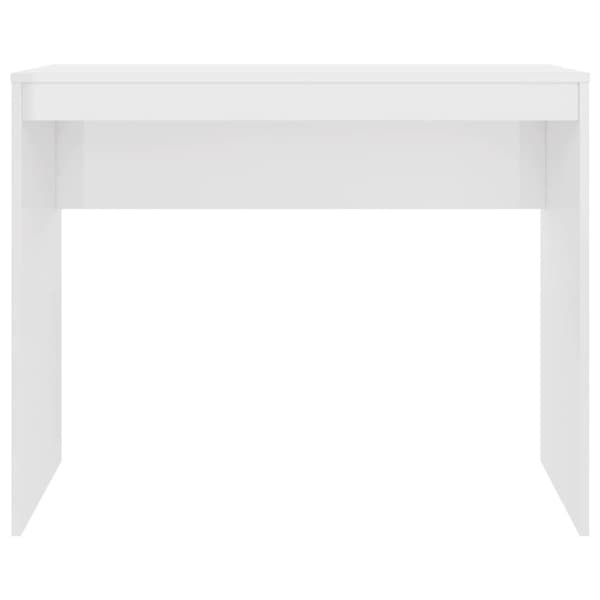 vidaXL Työpöytä korkeakiilto valkoinen 90x40x72 cm tekninen puu - Kirjoituspöydät