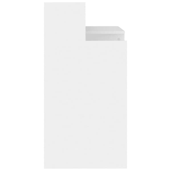 vidaXL Työpöytä LED-valoilla valkoinen 97x45x90 cm tekninen puu -  Kirjoituspöydät