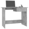 Miniatyrbild 4 av 8: vidaXL Skrivbord betonggrå 100x50x76 cm konstruerat trä -  Skrivbord