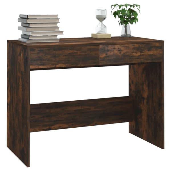vidaXL Työpöytä savutammi 101x50x76,5 cm lastulevy -  Kirjoituspöydät