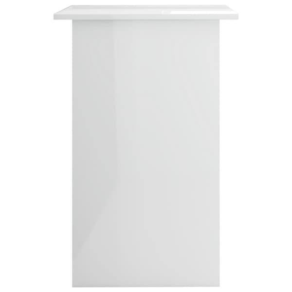 vidaXL Skrivbord vit högglans 90x50x74 cm konstruerat trä - Skrivbord