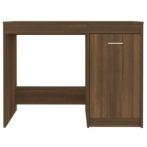 vidaXL Työpöytä ruskea tammi 100x50x76 cm tekninen puu -  Kirjoituspöydät