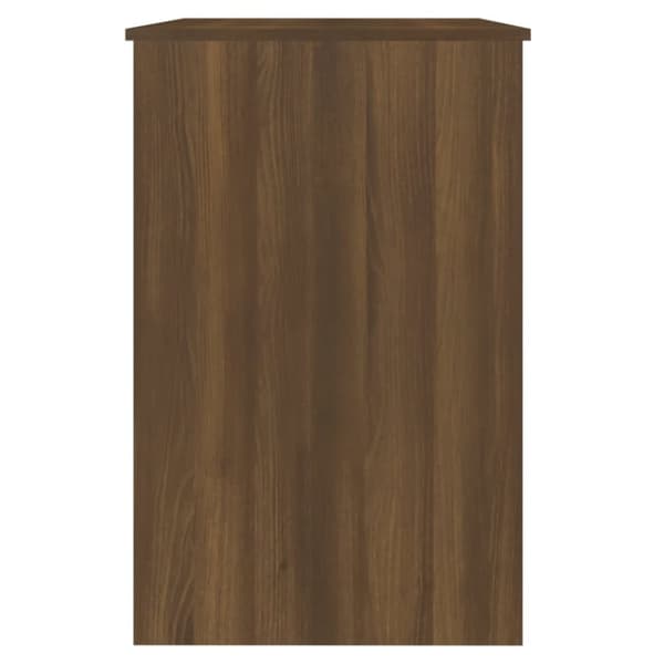 vidaXL Työpöytä ruskea tammi 100x50x76 cm tekninen puu -  Kirjoituspöydät