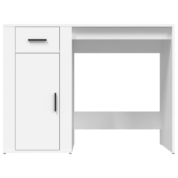 vidaXL Työpöytä valkoinen 100x49x75 cm tekninen puu -  Kirjoituspöydät