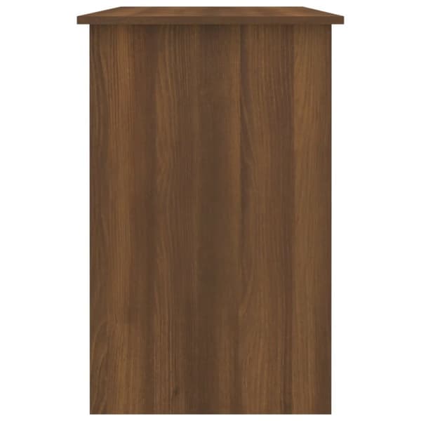 vidaXL Työpöytä ruskea tammi 100x50x76 cm tekninen puu - Kirjoituspöydät