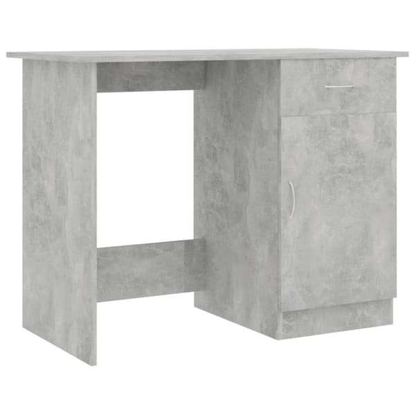 vidaXL skrivebord 100x50x76 cm konstrueret træ betongrå - Skriveborde