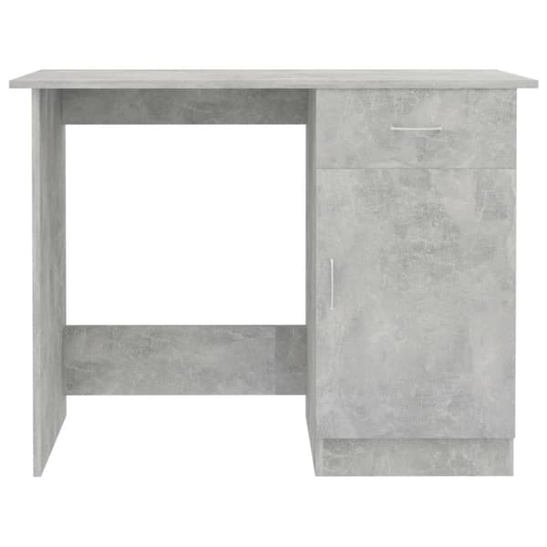 vidaXL skrivebord 100x50x76 cm konstrueret træ betongrå - Skriveborde
