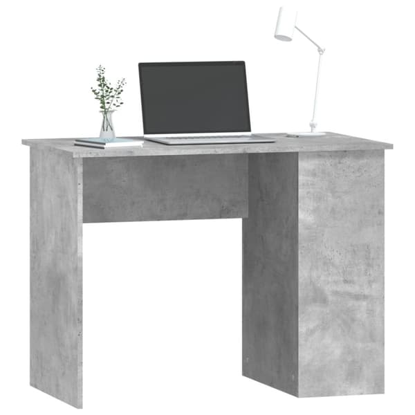 vidaXL Työpöytä betoninharmaa 100x55x75 cm tekninen puu - Kirjoituspöydät