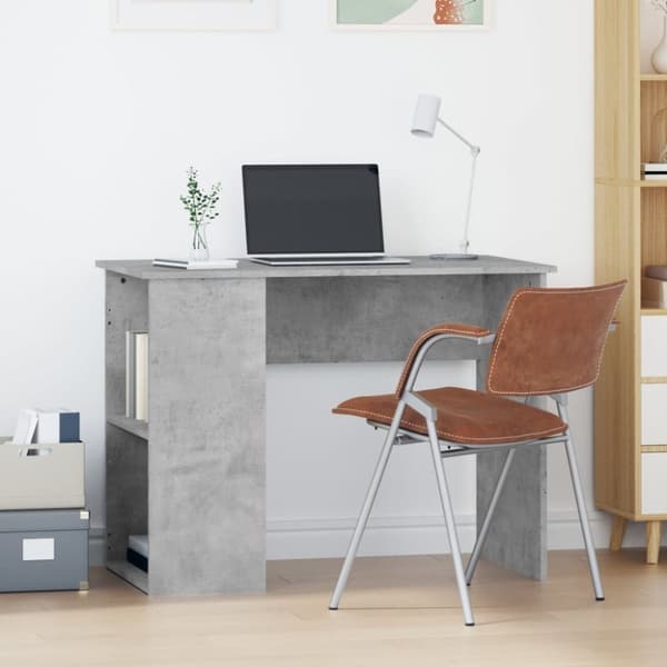 vidaXL Työpöytä betoninharmaa 100x55x75 cm tekninen puu -  Kirjoituspöydät