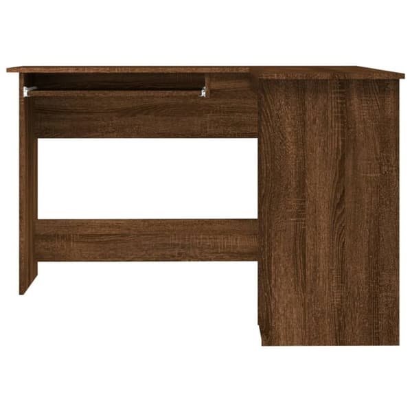 vidaXL Hörnskrivbord brun ek 120x140x75 cm konstruerat trä -  Skrivbord