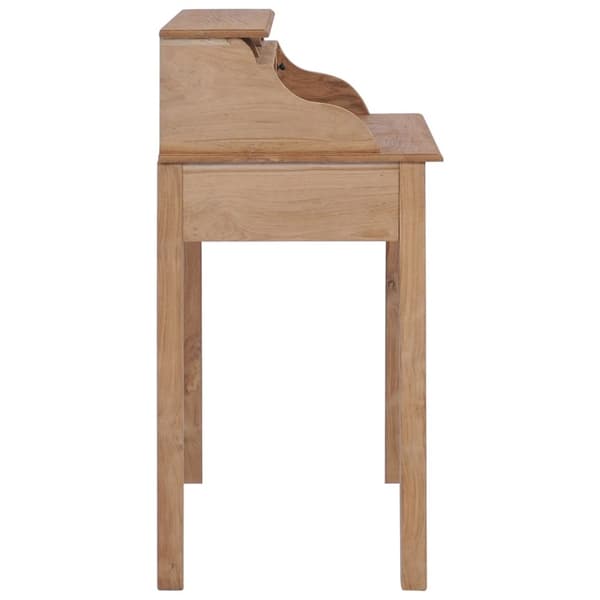 vidaXL skrivebord 90x50x100 cm massivt teaktræ - Skriveborde