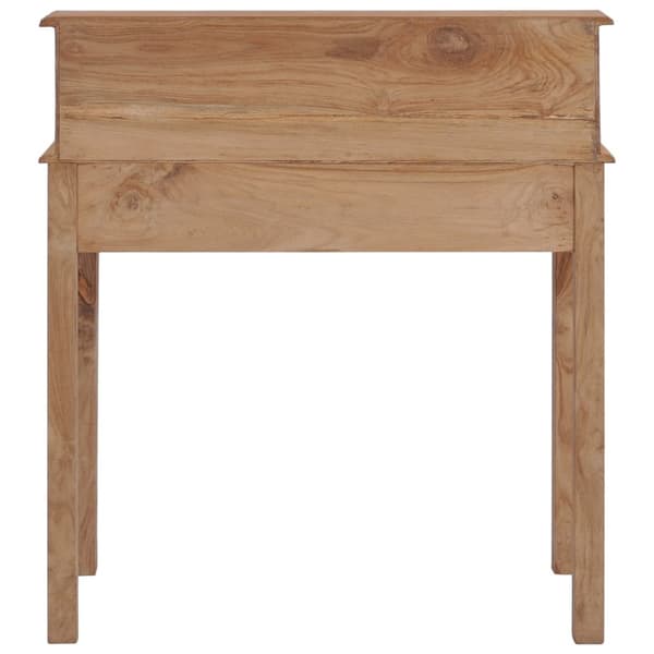 vidaXL skrivebord 90x50x100 cm massivt teaktræ - Skriveborde