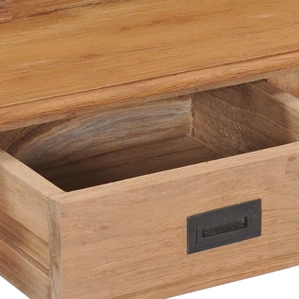 vidaXL skrivebord 90x50x100 cm massivt teaktræ - Skriveborde