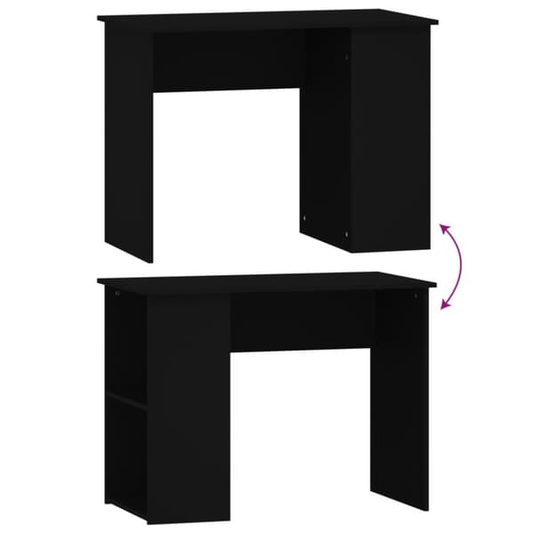 vidaXL Skrivbord svart 100x55x75 cm konstruerat trä -  Skrivbord